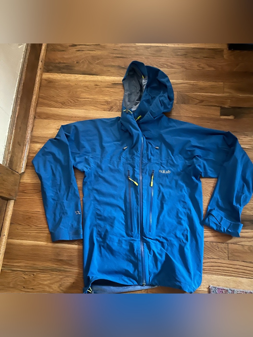 Rab Men's Blue Waterproof Hooded Multipurpose Jacket